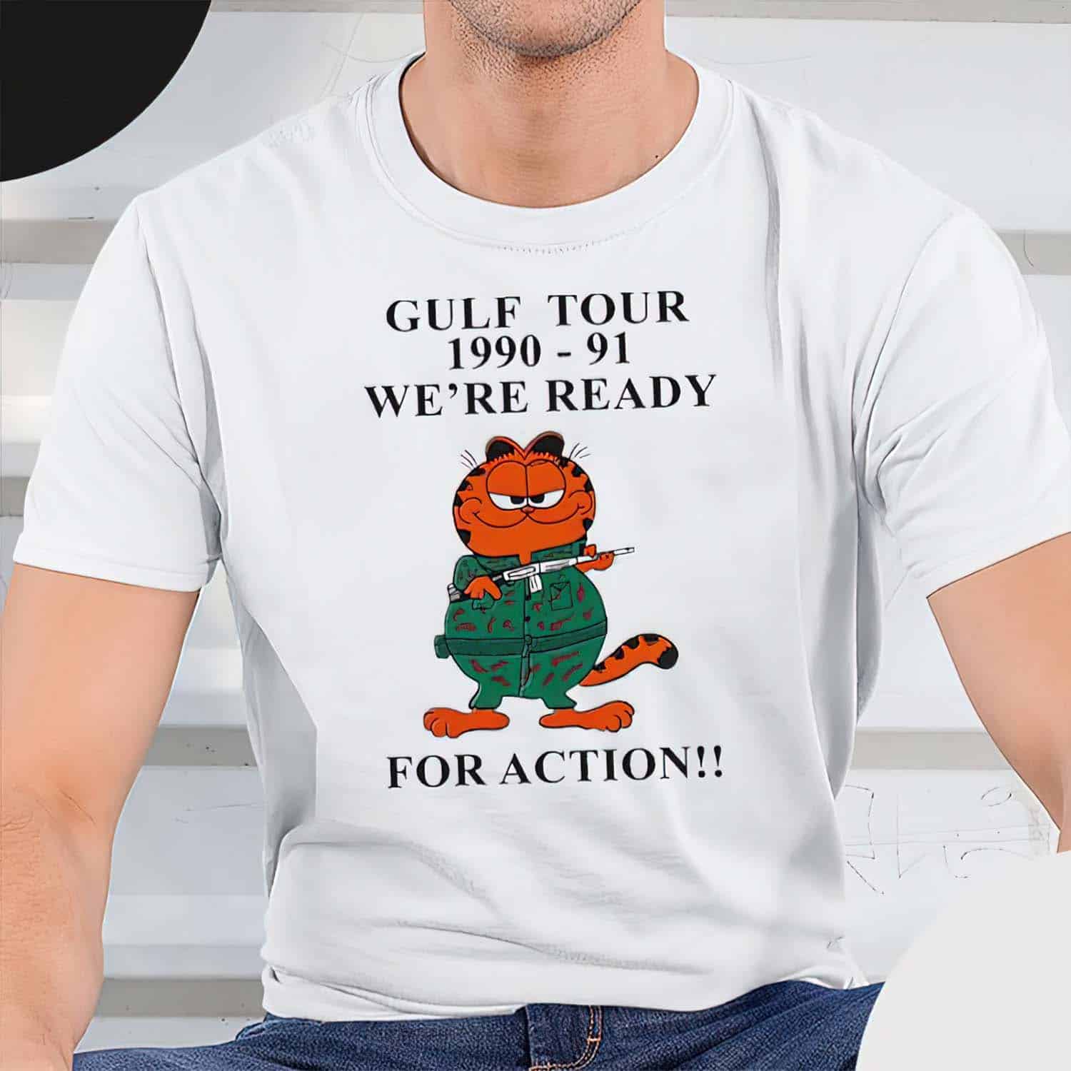 Garfield Gulf tour we’re ready for action shirt