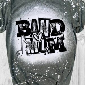 Band Mom Bleached Shirt