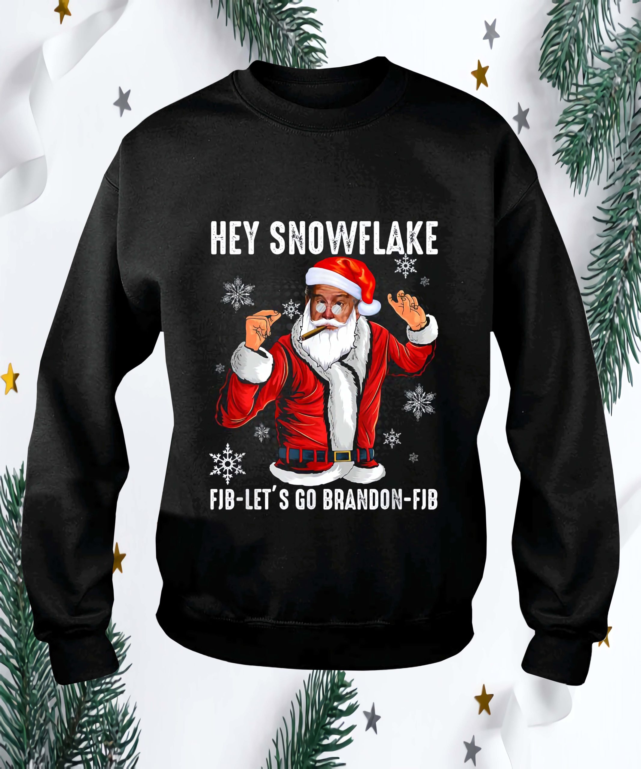 Hey Snowflake Fjb Let’S Go Brandon Fjb Christmas Shirt