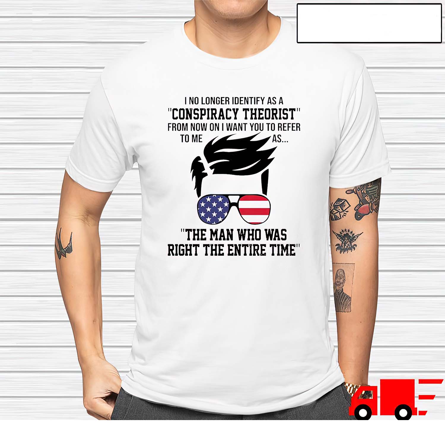 The Man Who Was Right The Entire Time I No Longer Identify As A Conspiracy Theorist Shirt