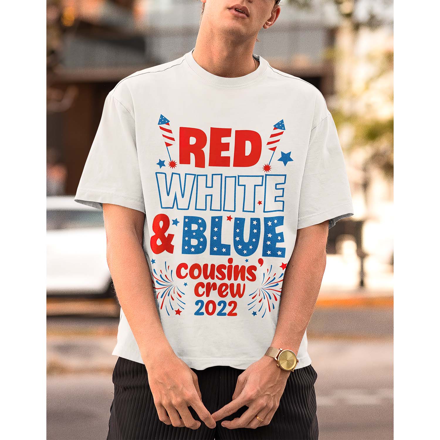 Red White And Blue Cousins Crew 2022 Shirt
