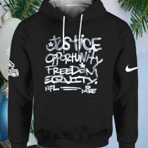 Brown Justice Opportunity Equity Freedom Hoodie