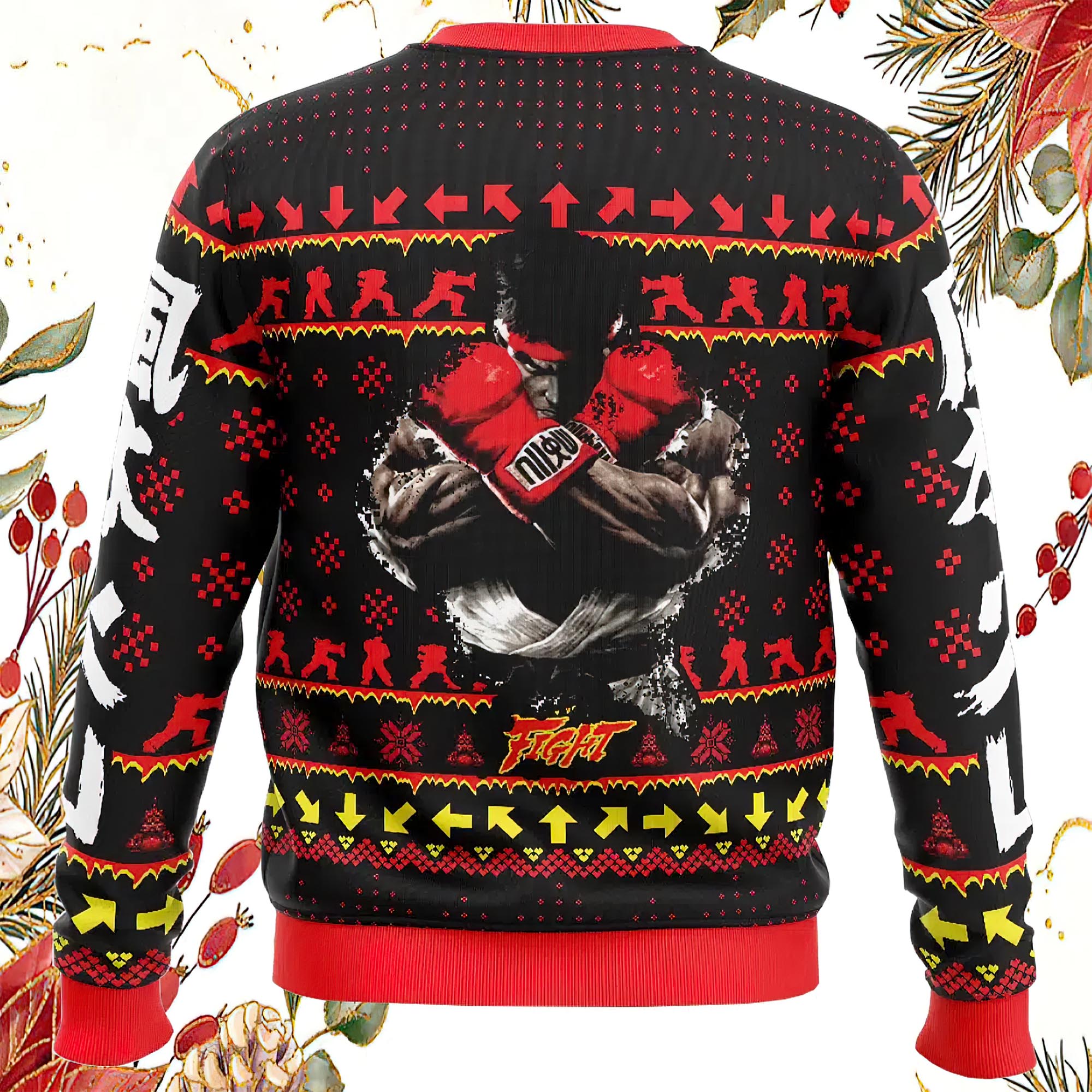 Christmas Ryu Street Fighter Ugly Christmas Sweater