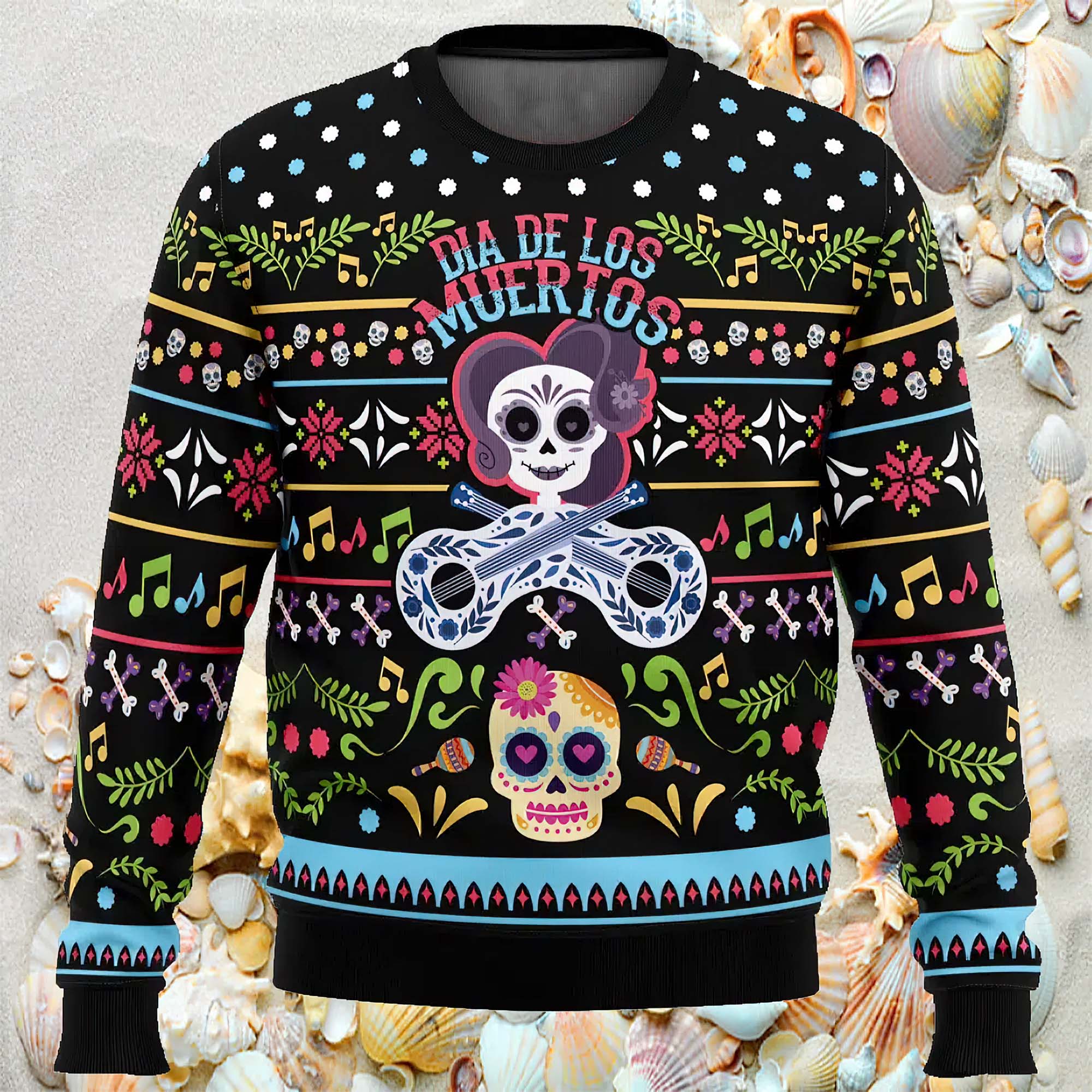 Day Of The Dead Ugly Christmas Sweater