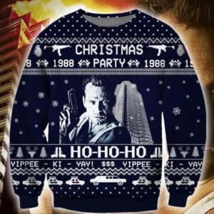 Die Hard Christmas Party 1988 Ho Ho Ho Christmas Sweater