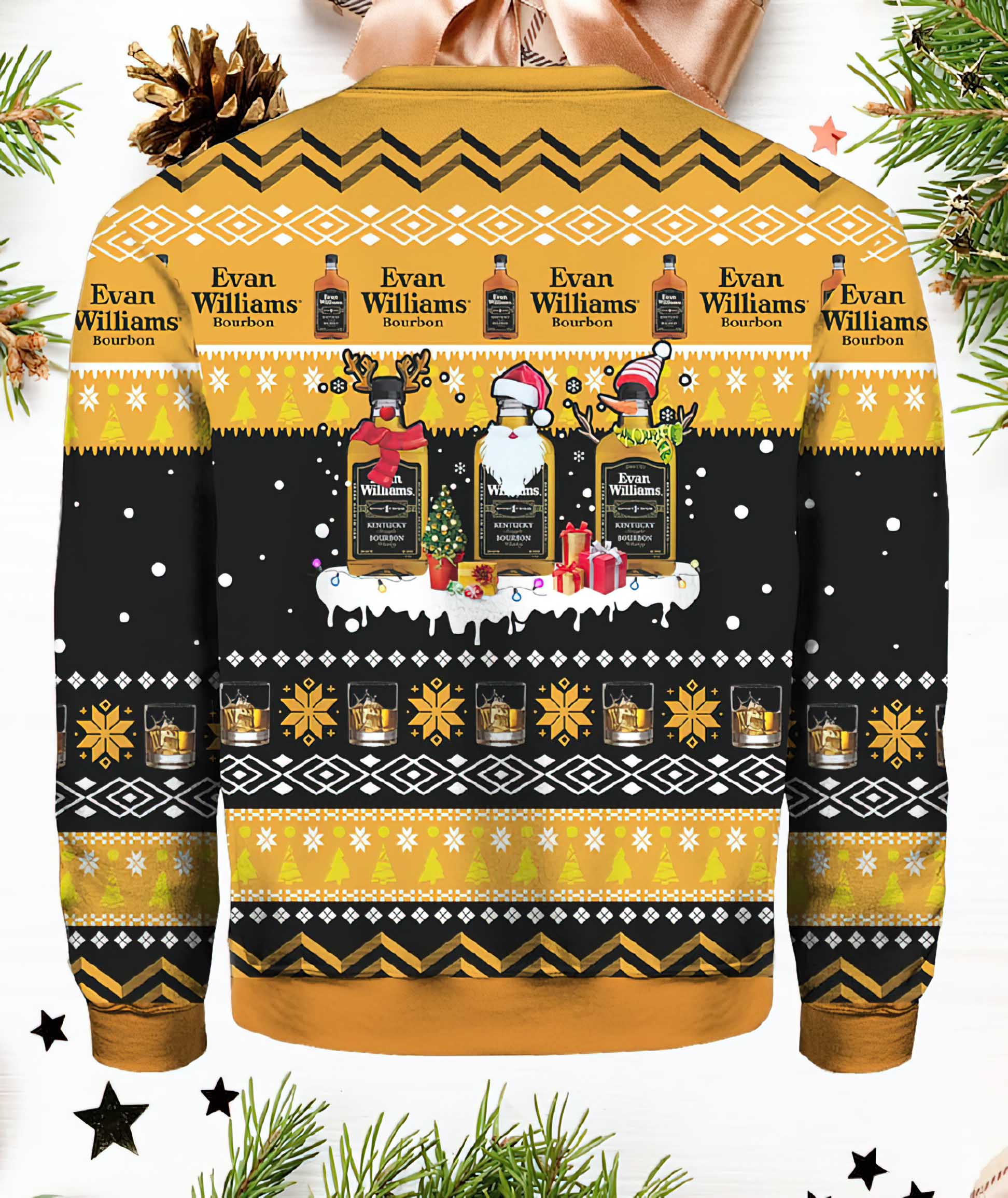 Evan Williams Bourbon Christmas Sweater Evan Williams Bourbon Christmas Sweater