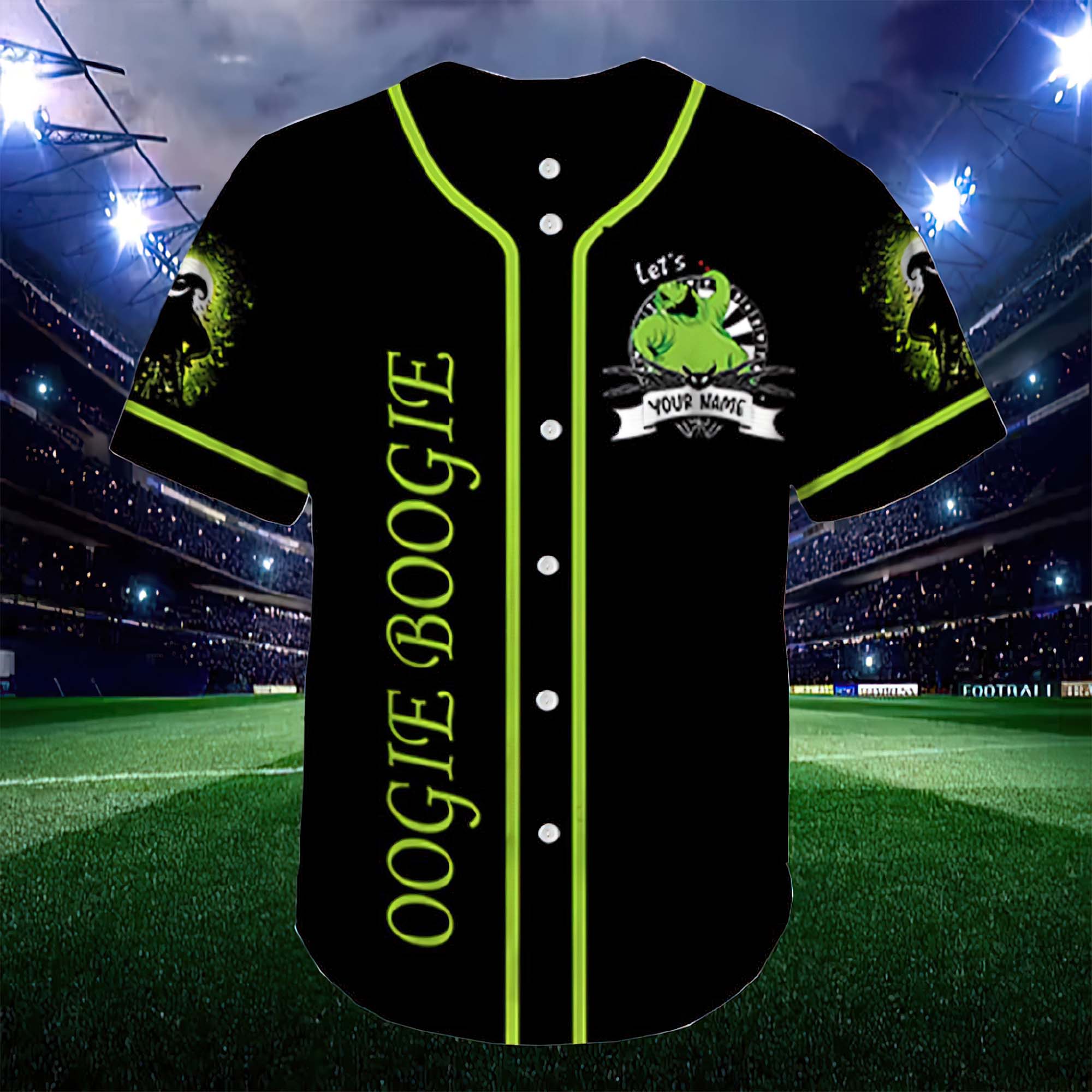 Oogie Boogie Halloween Baseball Jersey