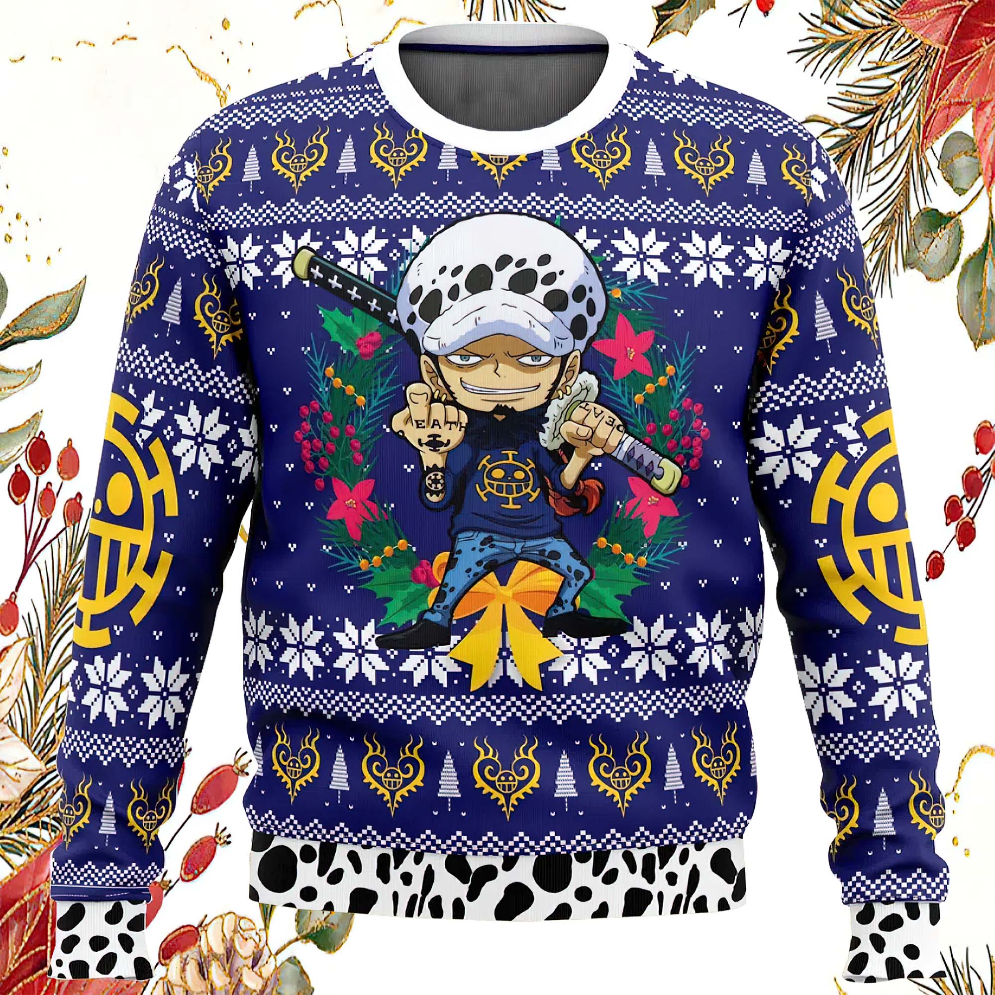 Trafalgar Law Christmas One Piece Ugly Christmas Sweater