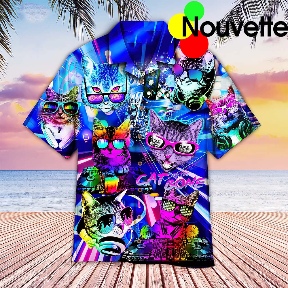 Dj Cats Play Music Hawaiian Shirt Dj Cats Play Music Hawaiian Shirt