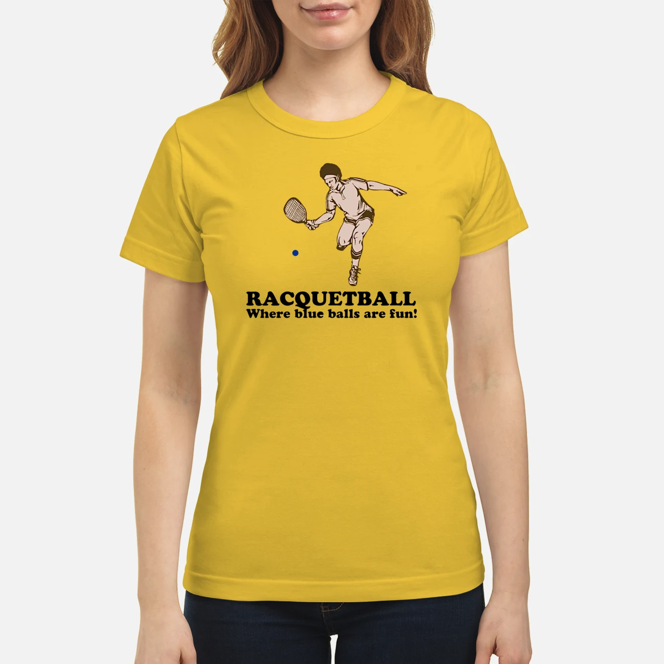 Racquetball Where Blue Balls Are Fun Shirt