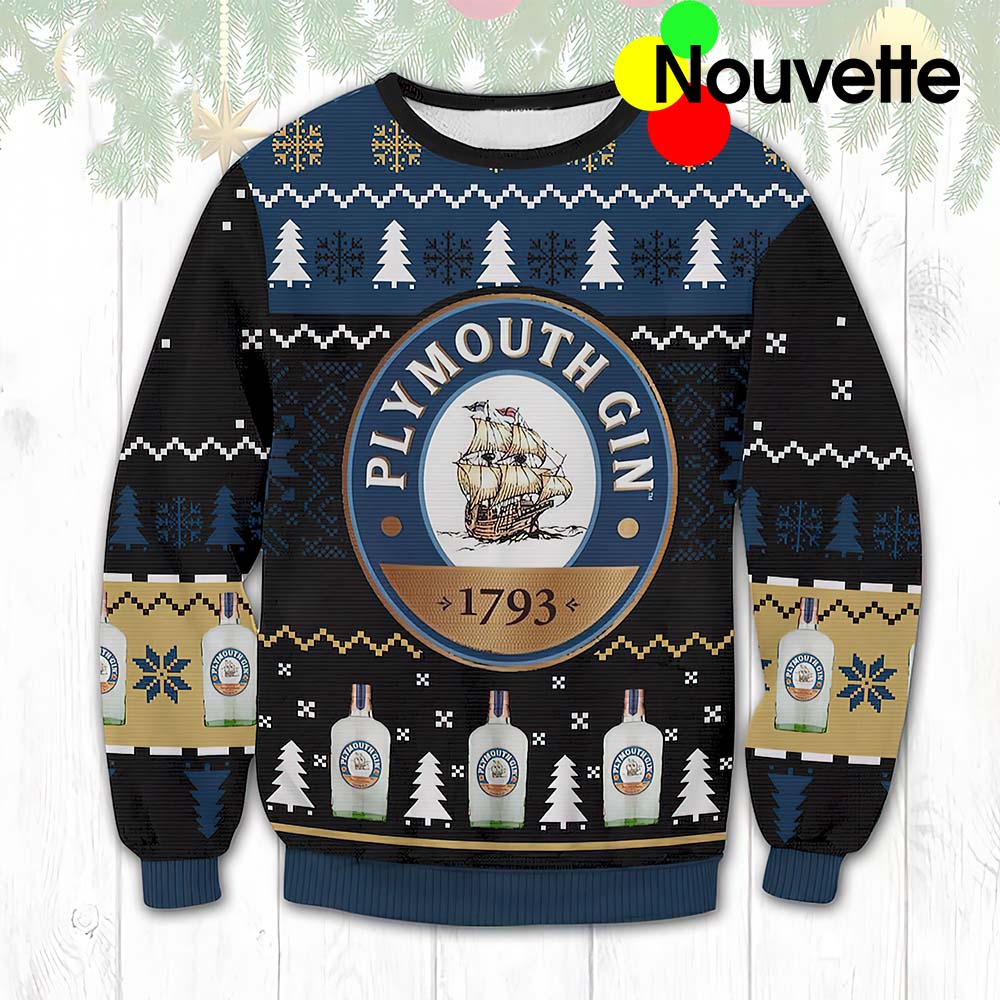 Plymouth Gin Ugly Christmas Sweater