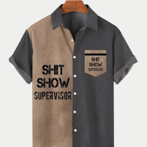 Shit Show Supervisor button down shirt