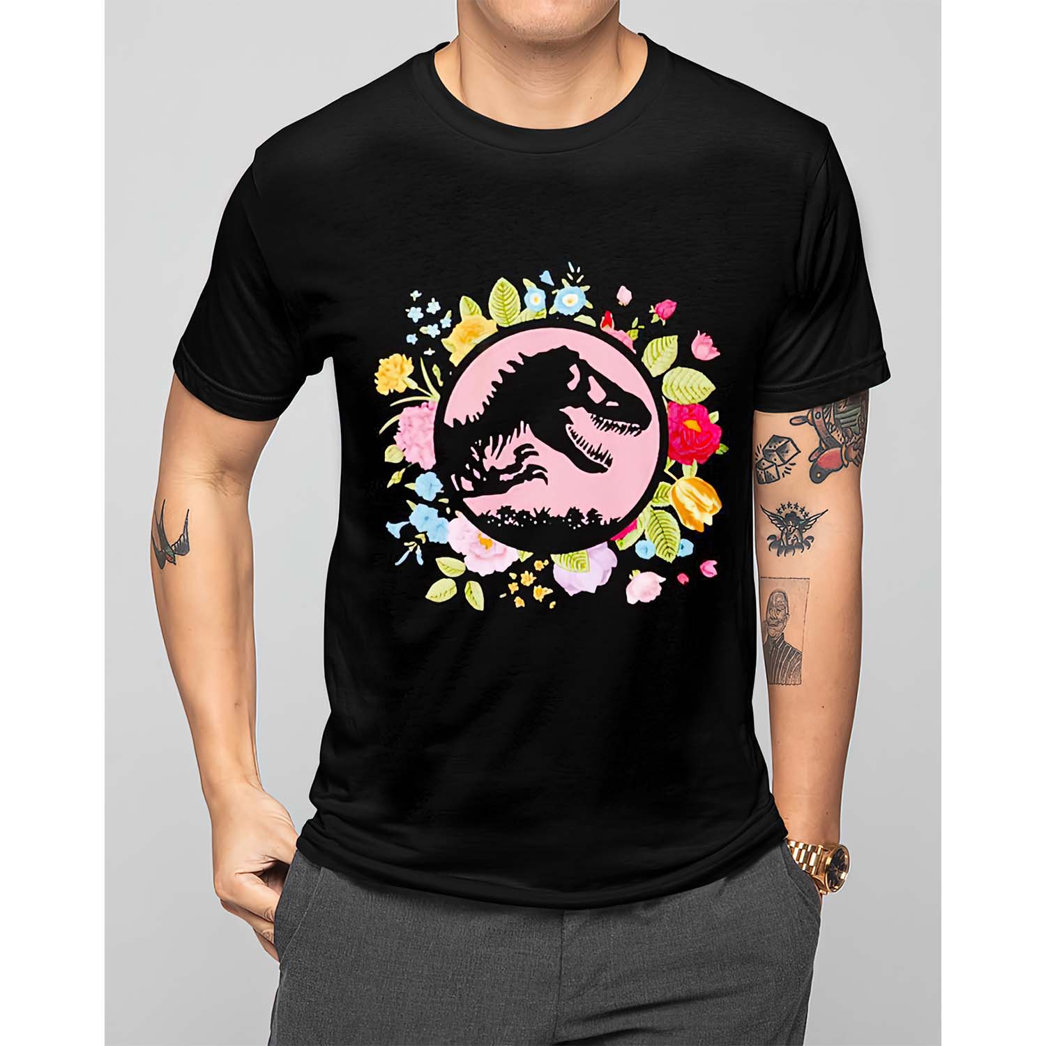 Dinosaur Flower Shirt Dinosaur Flower Shirt