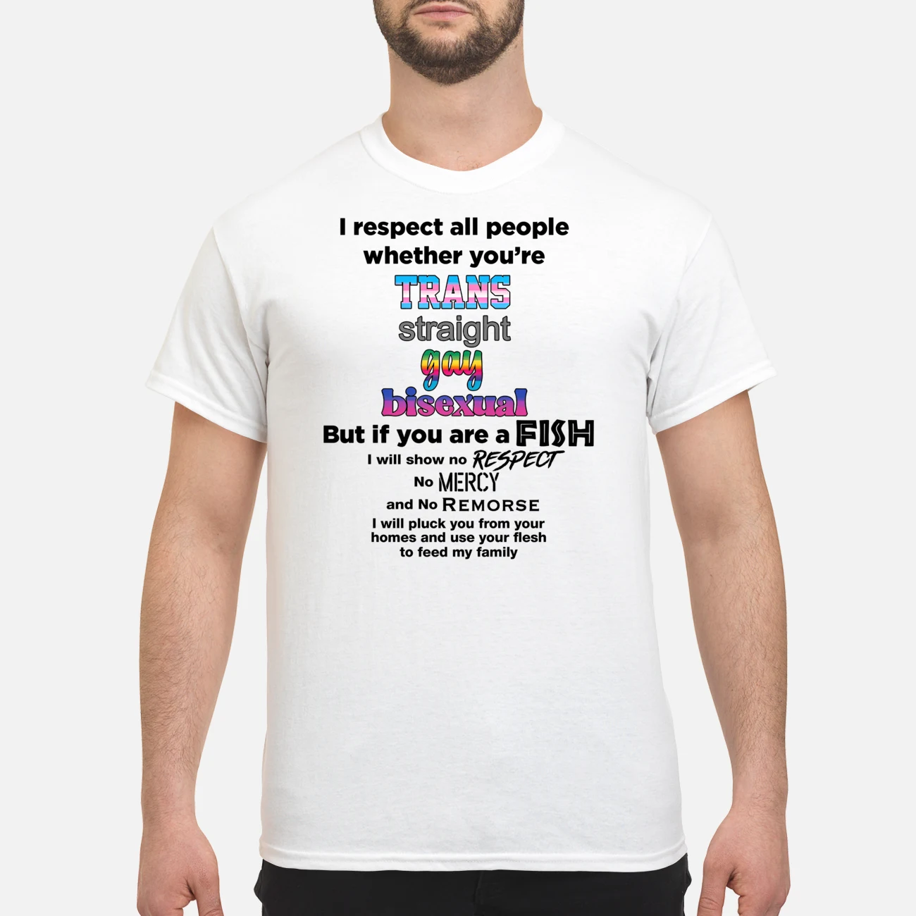 I Respect All People Whether You’Re Trans Straight Gay Bisexual Shirt