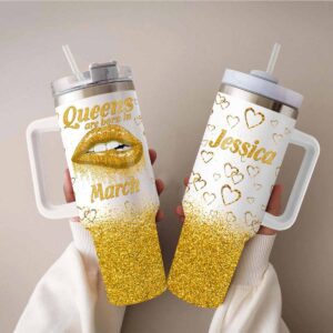 Jessica Queens Are Born In March Tumbler