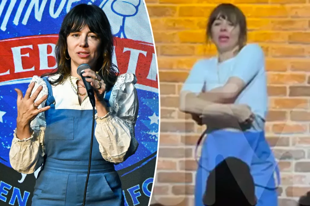 UPDATE natasha leggero goes topless at comedy show