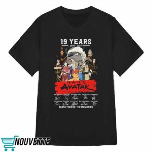 19 Years 2005 – 2024 Avatar The Last Airbender Thank You For The Memories T Shirt 4 7