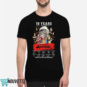 19 Years 2005 – 2024 Avatar The Last Airbender Thank You For The Memories T Shirt 6 11