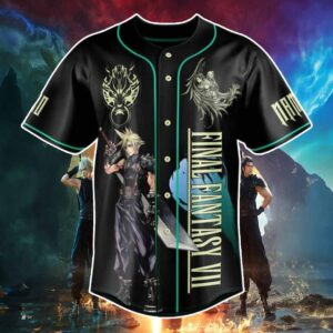 Final Fantasy VII Omnislash Custom Baseball Jersey