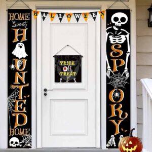 Spooky Skull Halloween Porch Banner Set