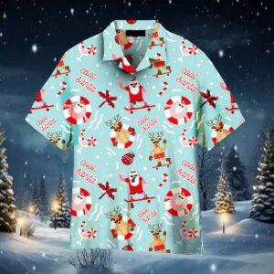 Christmas In July Cool Santa Reindeer Summer Beach Hawaiian Shirt Christmas In July Cool Santa Reindeer Summer Beach Hawaiian Shirt