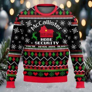 Home Alone McCallister Home Security Christmas Ugly Sweater