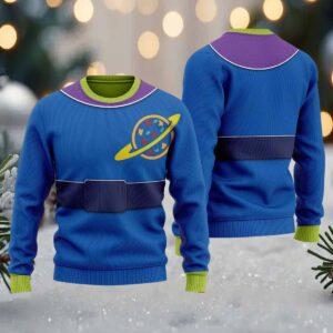 Little Green Aliens Ugly Christmas Sweater
