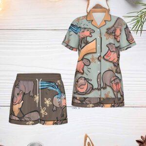 Moo Deng Pajama Set