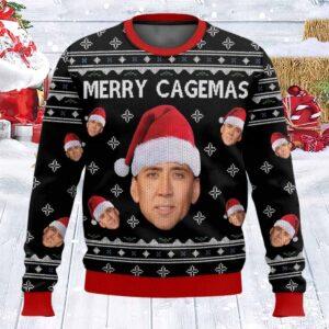 Nicolas Cage Merry Cagemas Christmas Sweater