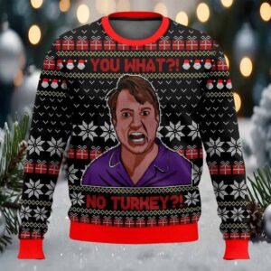 Peep Show You What No Turkey Christmas Ugly Sweater