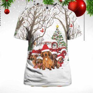 Amazing Dachshund Christmas 3D Shirt