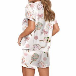 Coquette Pickleball Satin Pajama Set