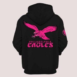 Eagles October Breast Cancer Awareness Month Hoodie