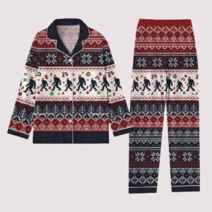 Santa Sasquatch Bigfoot Christmas Pajama Set