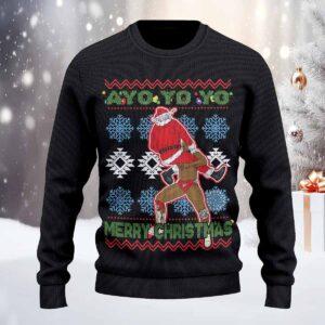 Ayo Yo Yo Merry Christmas Wrestling Ugly Sweater