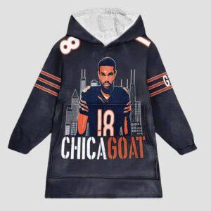 Chicagoat Williams 18 Football Blanket Hoodie