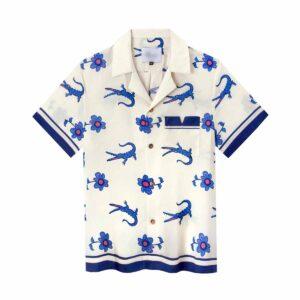 Lochlan Ratliff The White Lotus Crocodile Flower Shirt - Nouvette