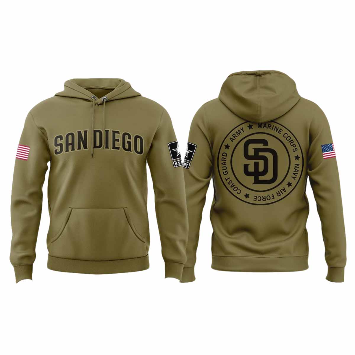 Padres Military Appreciation Night 2025 Hoodie Padres Military Appreciation Night 2025 Hoodie