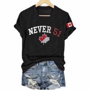 Women’s Canada Never 51 V-Neck T-Shirt