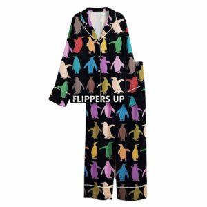 Resist Flippers Up Penguins Against Pajama Set