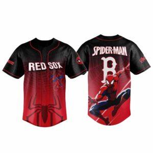 2025 Red Sox Spider Man Night Baseball Jersey