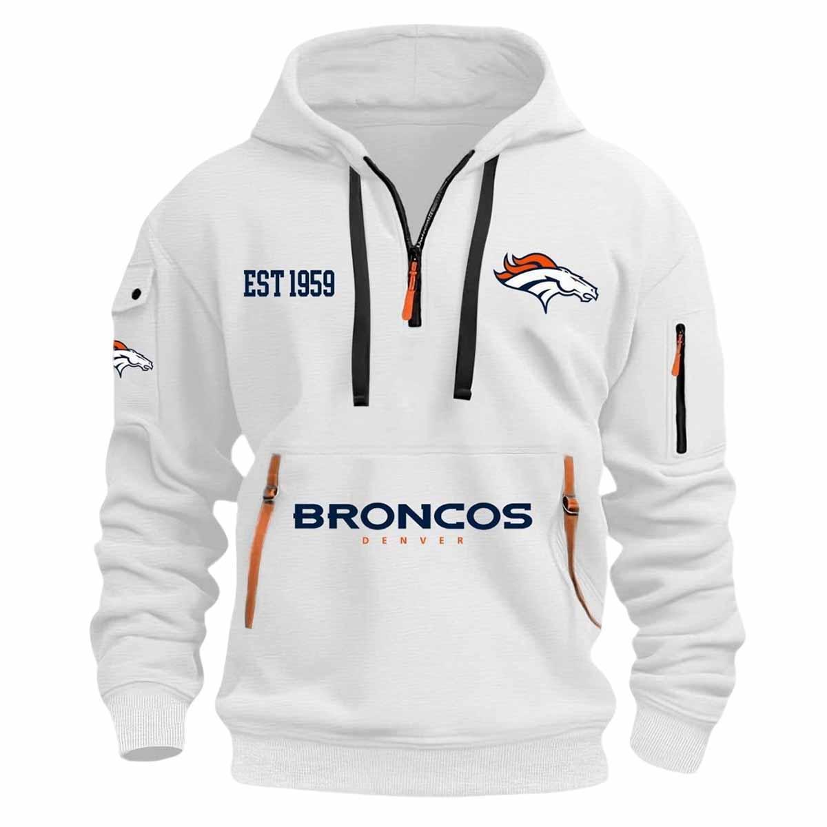 Broncos Est 1959 Quarter Zip Hoodie 2025 Broncos Est 1959 Quarter Zip Hoodie 2025