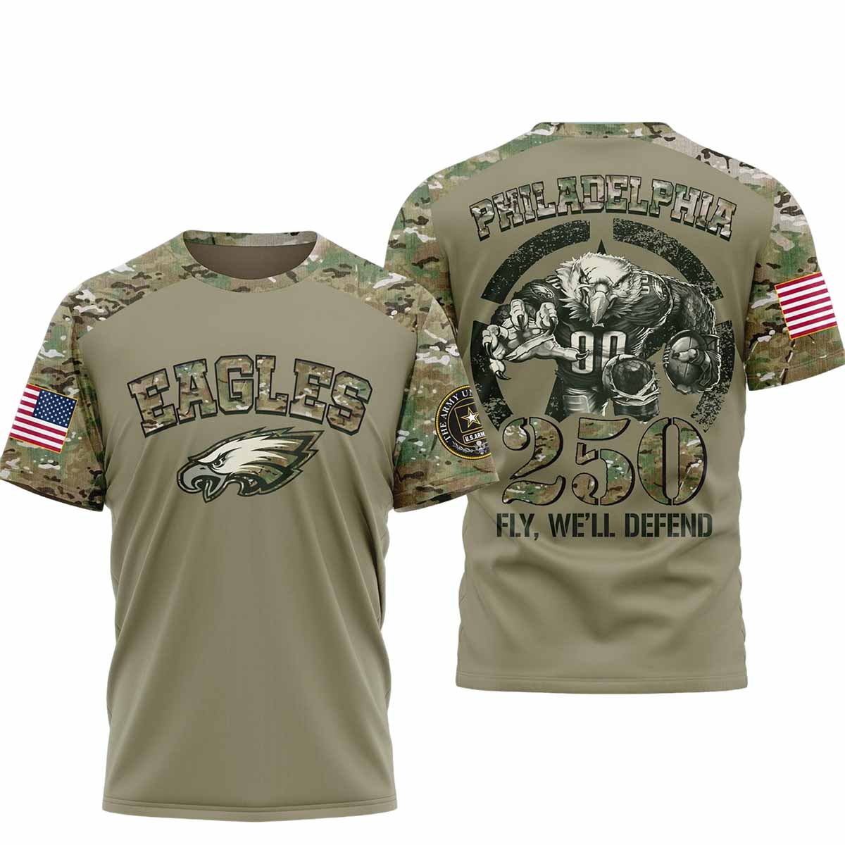 Eagles US ARMY 250th Fly Well Defend 2025 Shirt Eagles US ARMY 250th Fly Well Defend 2025 Shirt