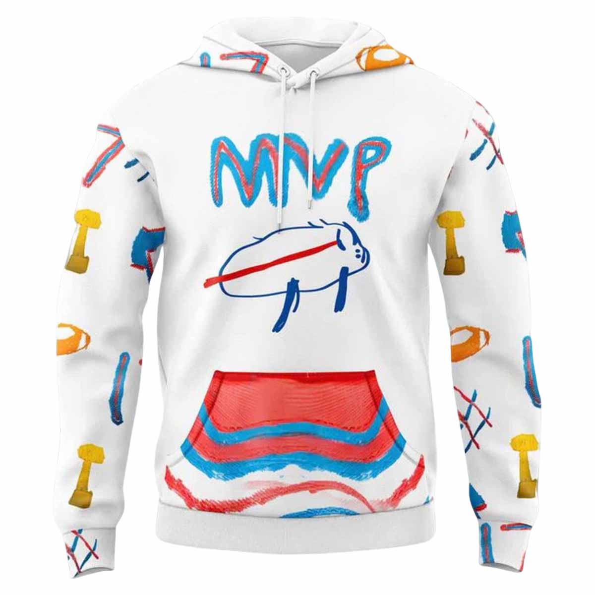 2025 Josh Allen MVP Billustration Charlie Hoodie 2025 Josh Allen MVP Billustration Charlie Hoodie