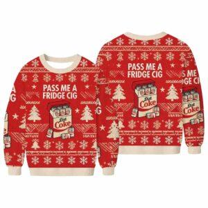 Diet Coke Cigarette Pack Ugly Christmas Sweater